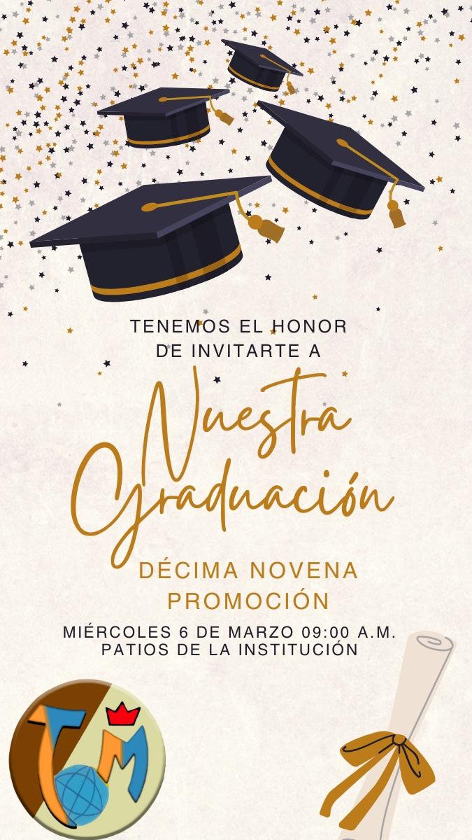 Historia de instagram invitación para graduación festivo blanco